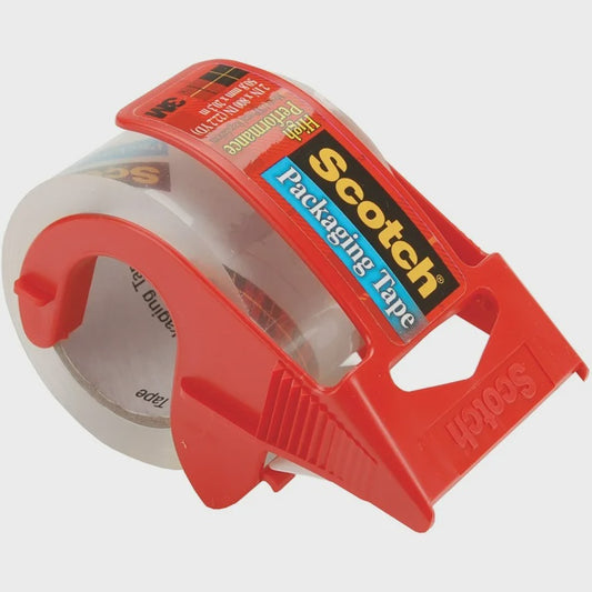 Scotch Heavy Duty Shipping Packaging Tape with Dispenser, 2" x 800