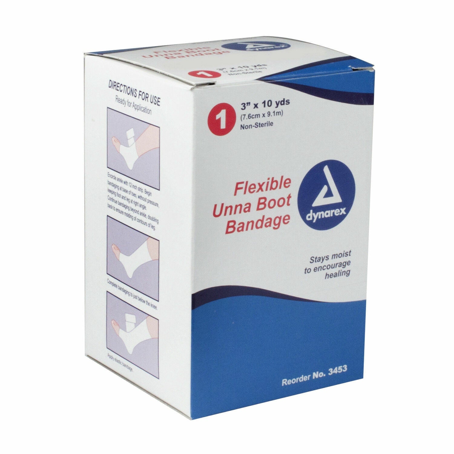 Dynarex Unna Boot Flexible Non-Sterile Bandage 3"X10YD 1 Each