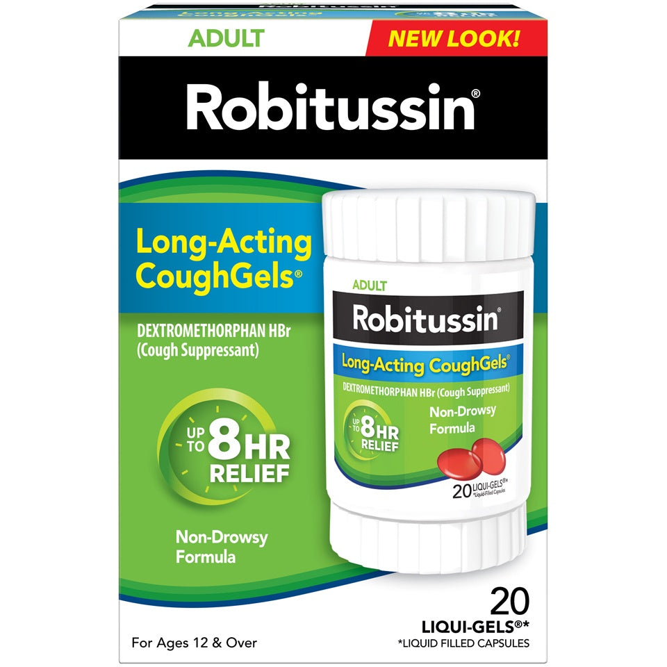 ROBITUSSIN LA GC 15MG 20 ND SFG , GELCAP