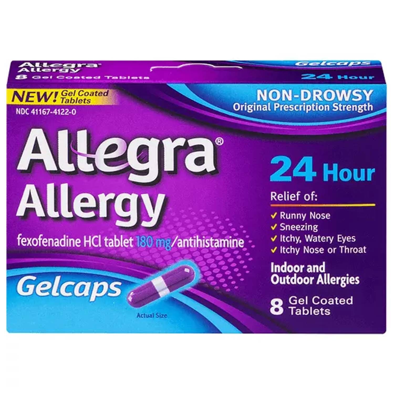 Allegra Allergy 24hr Gelcaps, 8ct