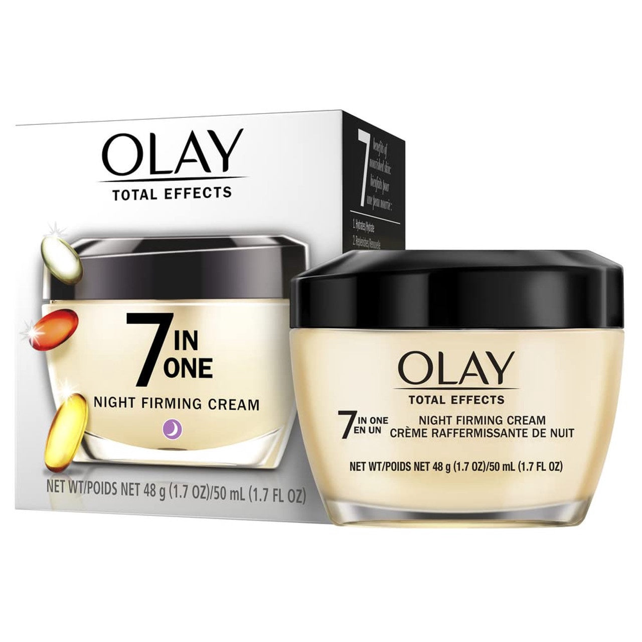 Olay Total Effects Night Firming Cream Face Moisturizer, 1.7 oz
