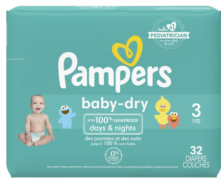 Pampers baby-dry #3 32CT
