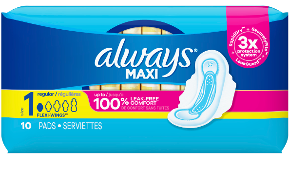 ALWAYS MAXI REGULAR SIZE1 10CT