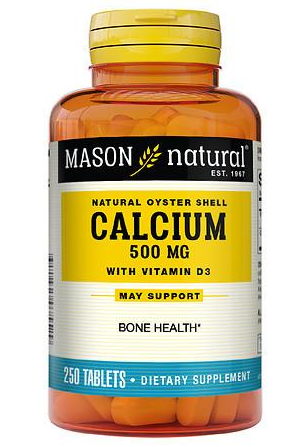 Mason Oyster Shell Calcium +D 500mg Tablets 250 ct