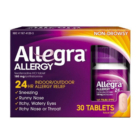 Allegra 24 Hour Allergy Relief Tablets - Fexofenadine Hydrochloride - 30ct