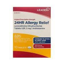 LEADER(TM) ALLERGY RELIEF 24 HOUR 5MG TABLETS 10 CT