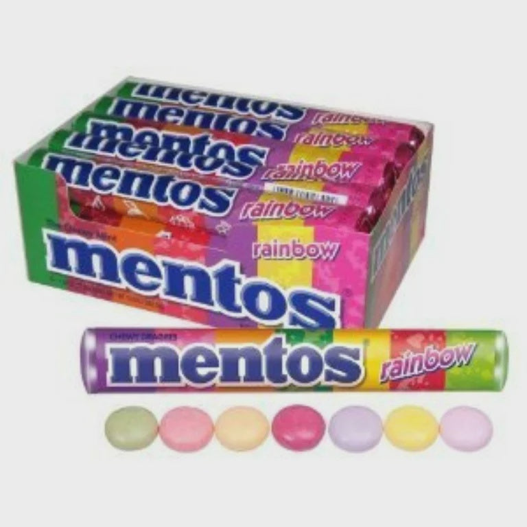 Mentos Rainbow Fresh Candies Roll, Chewy Fruit - 1 Ea