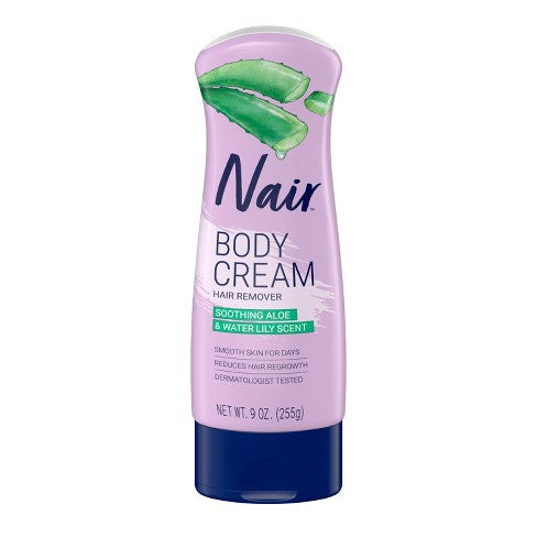 Nair Hair Removal Body Cream, Aloe and Water Lily - 9.0oz