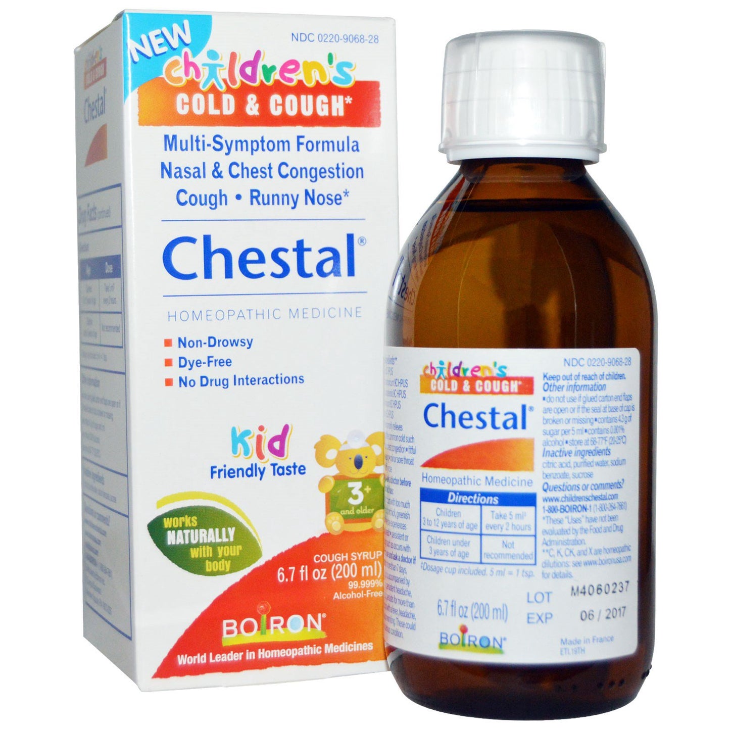 Boiron Children's Chestal Cold & Cough Syrup - 6.7 oz bottle