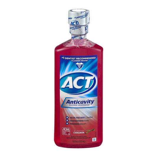 ACT Anticavity Fluoride Rinse Cinnamon 18 oz