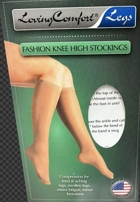 SHEER MODERATE COMPRESSION 15-20 MMHG BEIGE SMALL