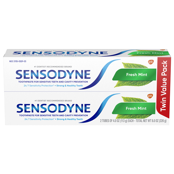 SENSODYNE FRESH MINT TWIN VALUE PACK