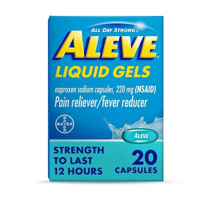 Aleve Naproxen Sodium Pain Reliever Liquid Gels (nsaid) - 20ct