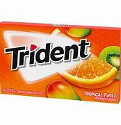 TRIDENT TROPICAL TWIST ARTIFICIAL FLAVOR 14 Sticks