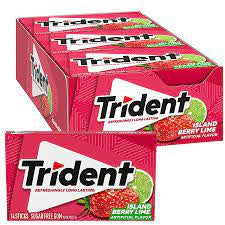 TRIDENT ISLAND BERRY LIME ARTIFICIAL FLAVOR 14 Sticks