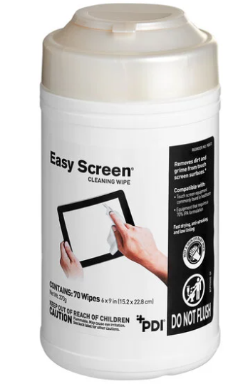 PDI Healthcare 6" x 9" 70-Count Easy Screen Cleaning Wipes