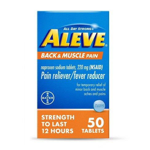 Aleve Naproxen Pain Reliver Back & Muscle Tablets - (nsaid) - 50ct