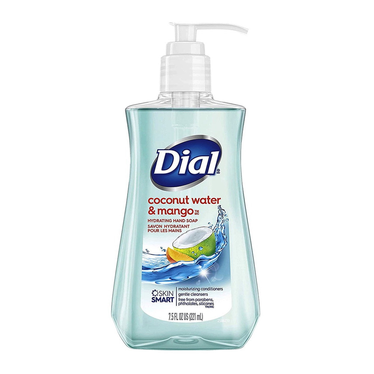 Dial Liquid Hand Soap With Ultra-Fresh, Coconut Water And Mango - 7.5 Oz