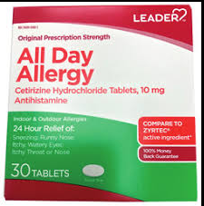 CETIRIZINE 10MG 30 TABLETS