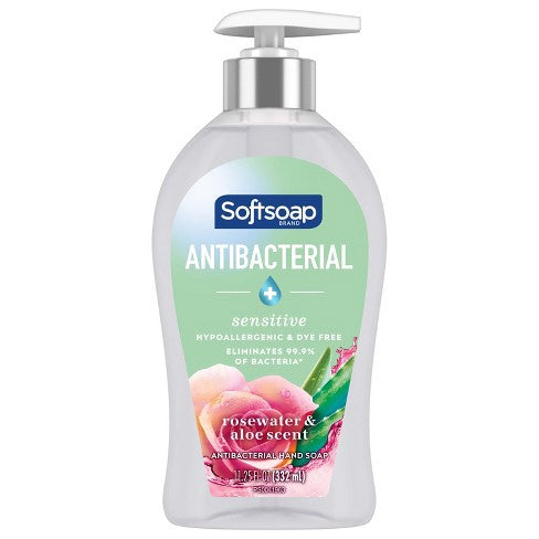 Softsoap Antibacterial + Sensitive Hand Wash - Rose Scent - 11.25 Fl Oz