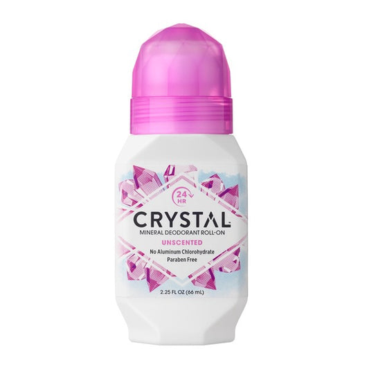 Crystal 24-Hour Mineral Roll-on Deodorant, Unscented- 2.25 fl oz