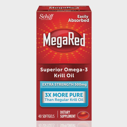 MegaRed Superior Omega-3 Krill Oil - Extra Strength - 500 mg (40 Softgels)
