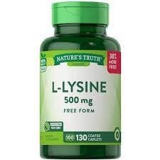 Nature's Truth Vitamins L-Lysine 500 mg - 130 Coated Caplets