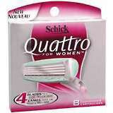 Schick Quattro For Women Cartridges 8-Pack