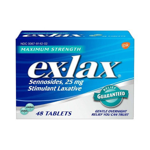 Ex-lax Maximum Strength Stimulant Laxative 48 Pills