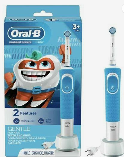 Oral-B Kids Electric Toothbrush with Sensitive Brush Head and Timer1.0ea