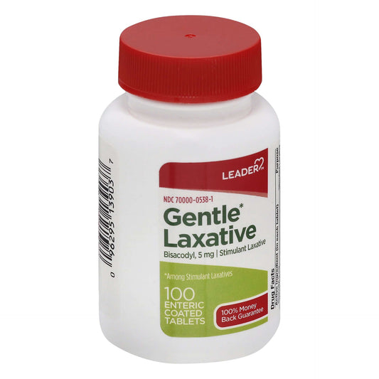 LEADER(TM) LAXATIVE GENTLE ENTERIC COATED TABLETS 100 CT