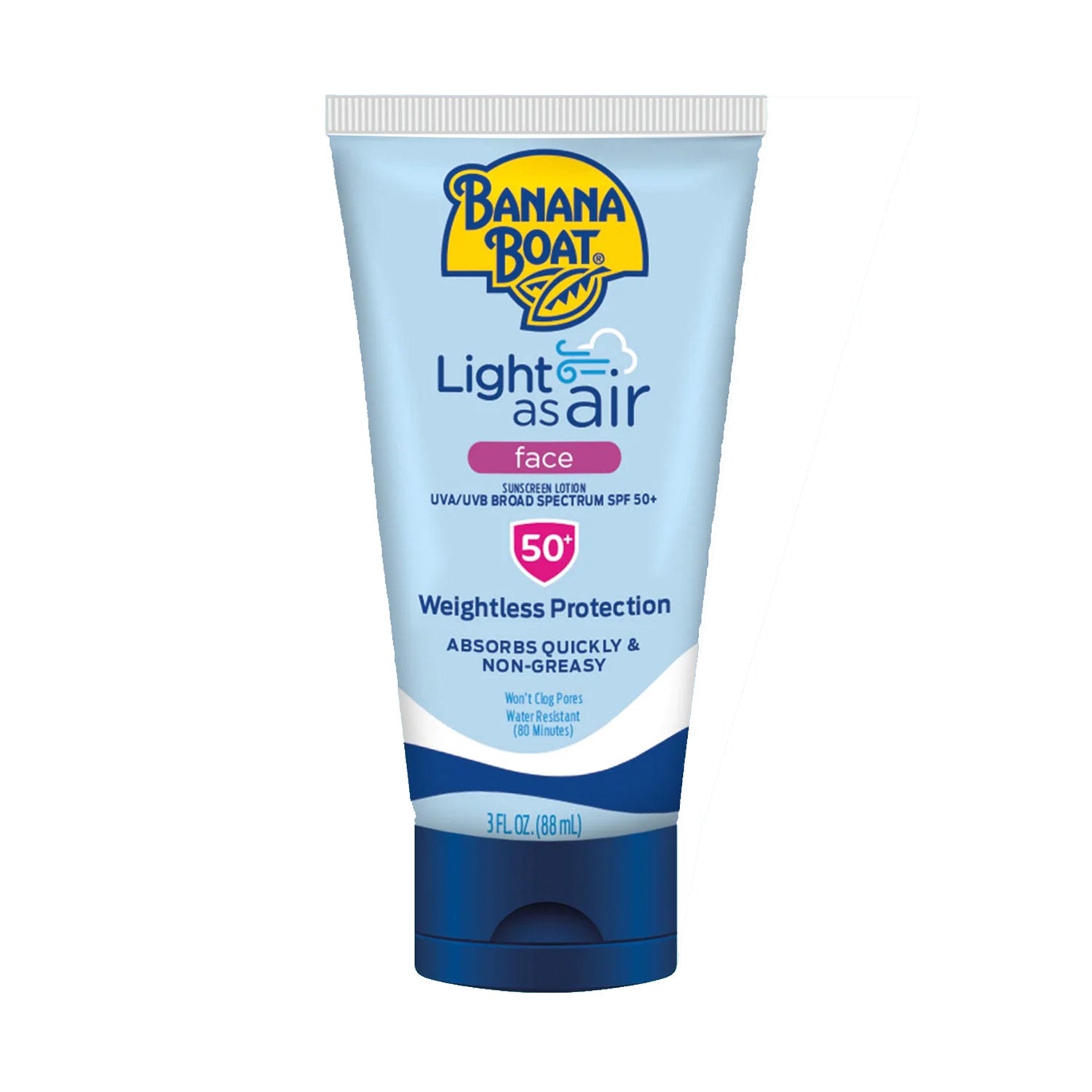 Banana Boat Light As Air Face Lotion SPF 50, 3oz
