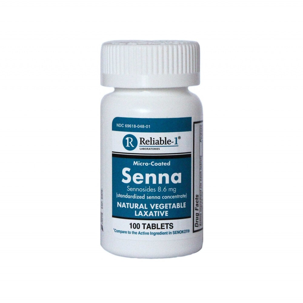 SENNA SENNOSIDES 8.6 MG NATURAL VEGETABLE LAXATIVE 100 ABLETS