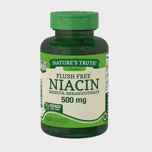 NATURE'S TRUTH (B3) NIACIN FLUSH FREE 500MG CAPSULES 100 CT