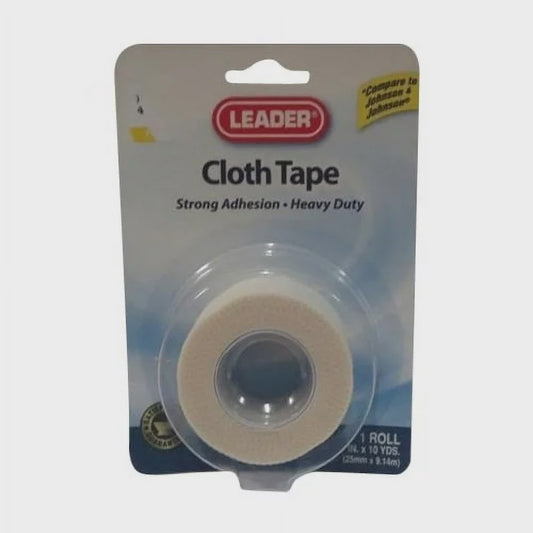 LEADER CLOTH TAPE HYPO-ALLERGENIC 1 IN X 10 YDS 1 CT