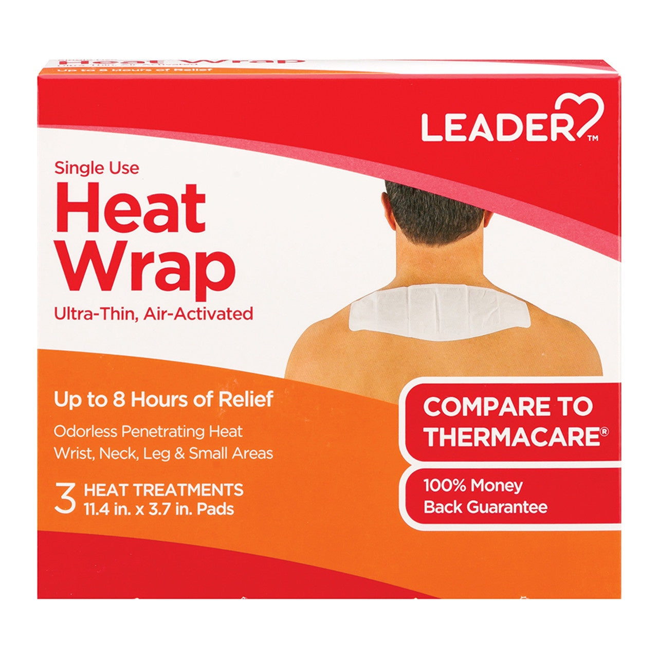 Leader Heat Wrap Ultra Thin Air Activated 3ct