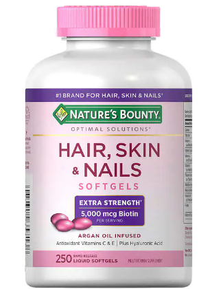 Hair, Skin & Nails, 5000 mcg (250 Gels)