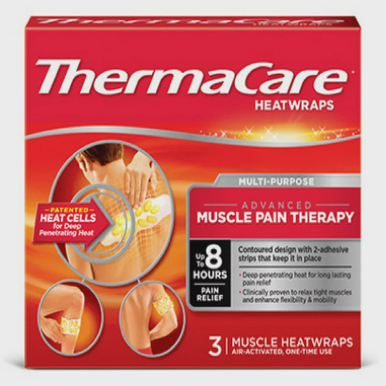 THERMACARE MUSCLE + JOINT HEATWRAPS 3 CT