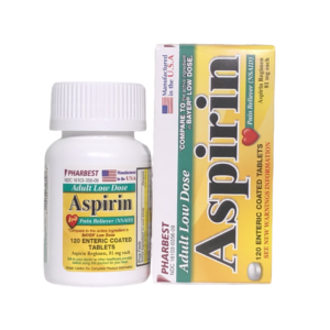 Pharbest Aspirin Pain Reliever 81 mg 120 CT