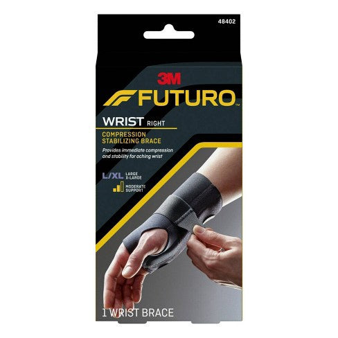 Futuro Compression Stabilizing Wrist Brace, Right Hand, L/xl :
