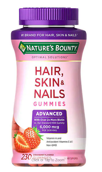 Nature's Bounty Hair, Skin and Nails Advanced, 230 Gummies