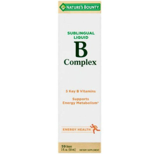 Nature's Bounty Vitamin B Complex Sublingual Liquid 2 oz