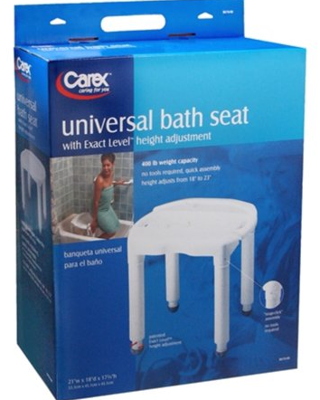 Carex Brand Universal Bath Seat #B67000 通用浴室小座椅 #B67000