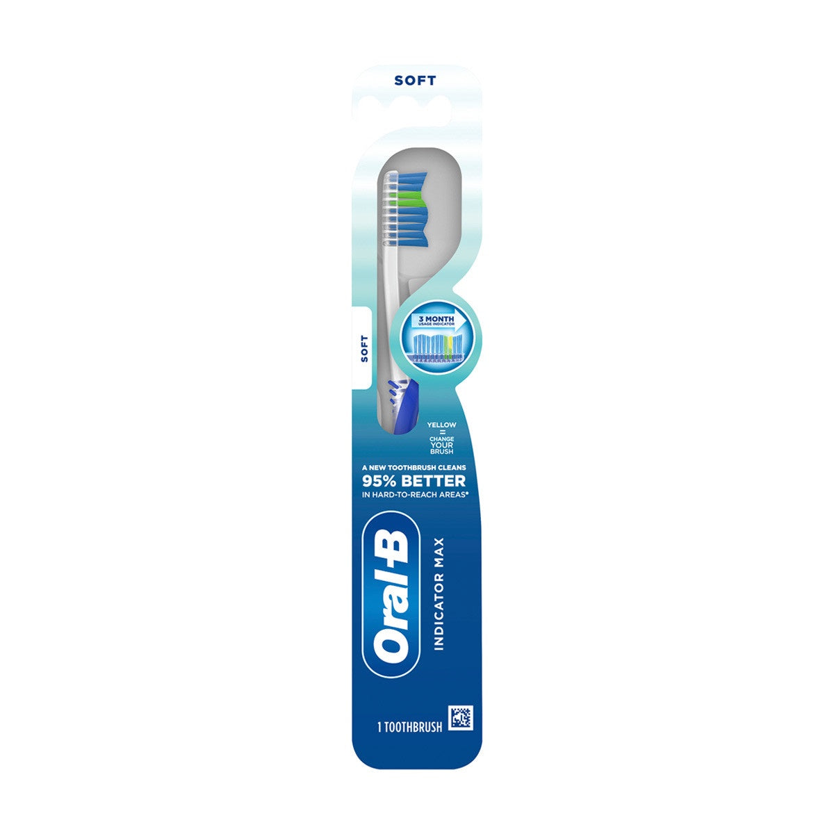 ORAL-B INDICATOR TOOTHBRUSH SOFT 1 CT