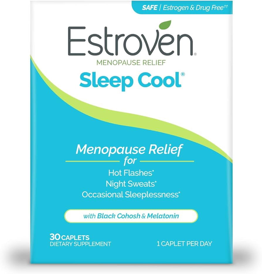 Estroven Sleep Cool Menopause Relief Caplets, 30 Ct