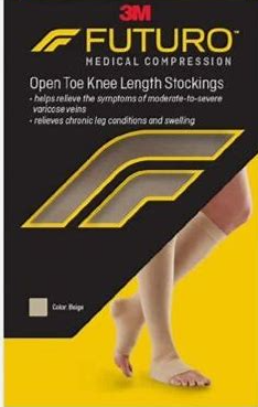 FUTURO OPEN TOE KNEE LENGTH STOKING XL UNISEX