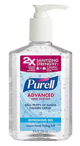 Purell Advanced Hand Sanitizer Gel, 33.8 fl. - Refreshing Gel