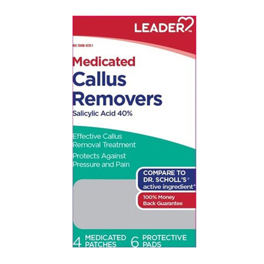 Leader Medicated Callus Removers Protective Pads and Medicated Patches, 10 Ea