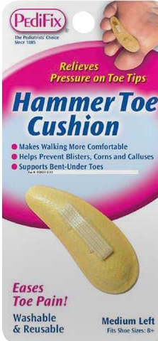 Pedifix Brand Hammer Toe Cushion, Small Left 錘腳趾墊