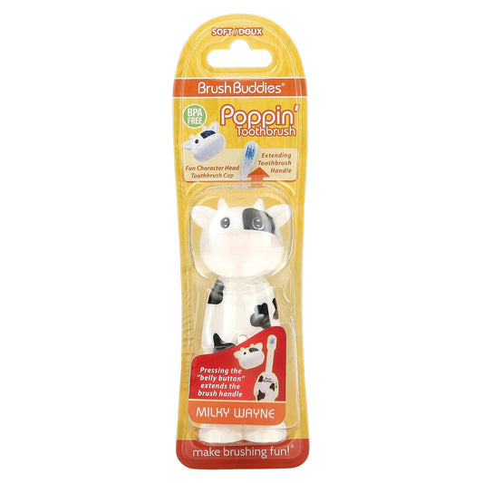 BRUSH BUDDIES POPPIN TOOTHBRUSH MILKY WAYNE SOFT TOOTHBRUSH 1CT